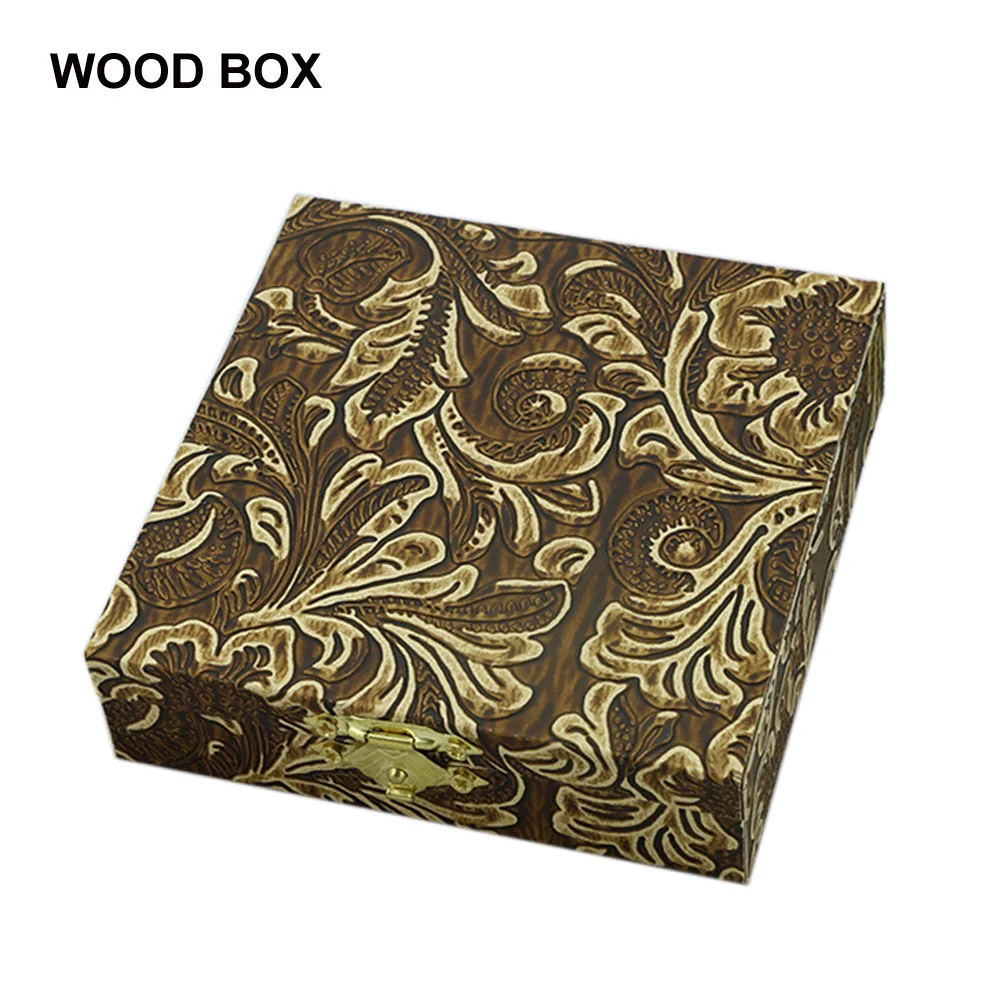 

High Quality Wooden Box for Jewelry, Retro Sticker Process Wood Jewelry Boxes Wooden Braclet Packing Display Embalagem Para Joia