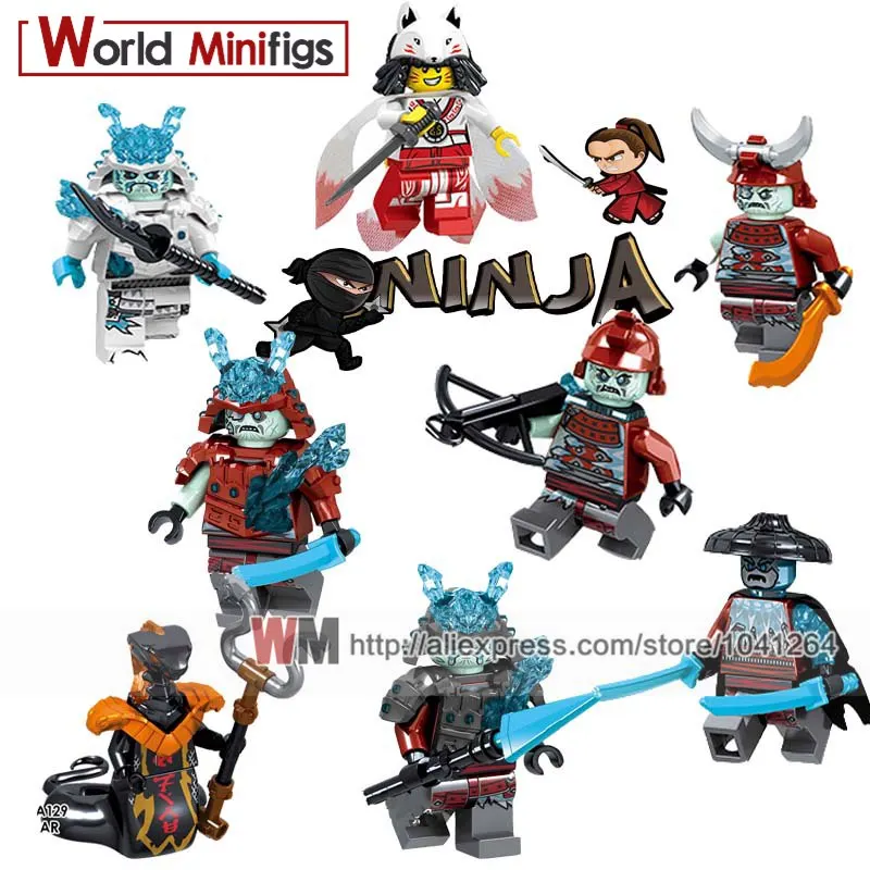 

single Building Blocks Warrior Archer Swordsman Akita Ice Emperor Char General Vex Sword Master Gift baby toys