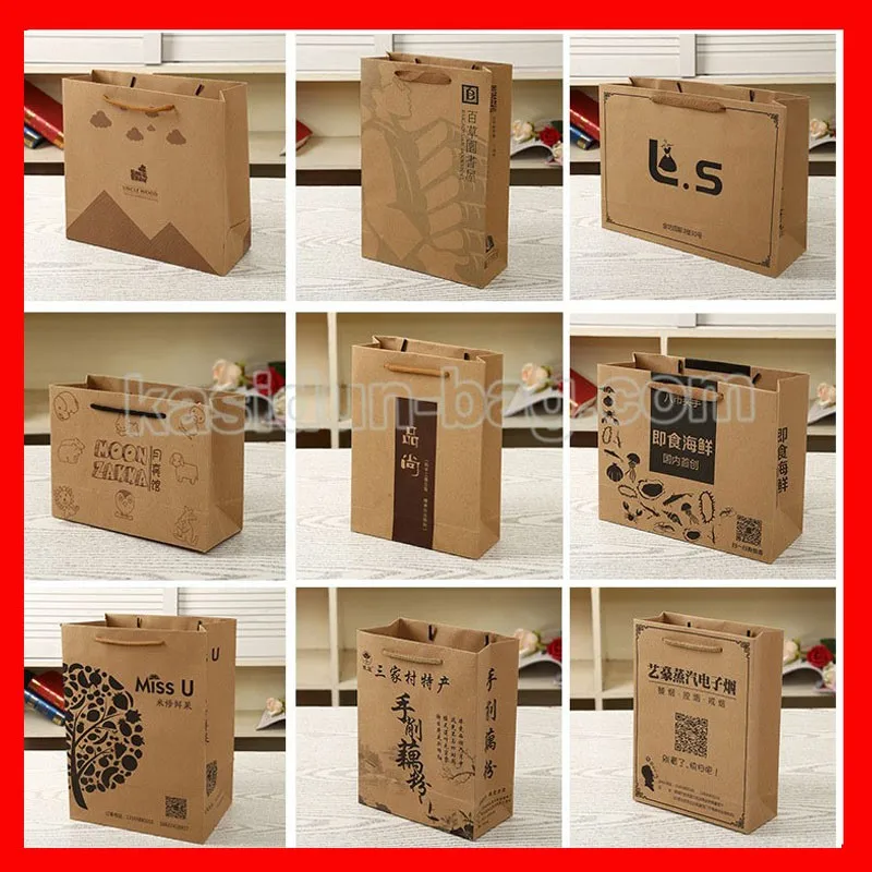 kraft paper bag with logo