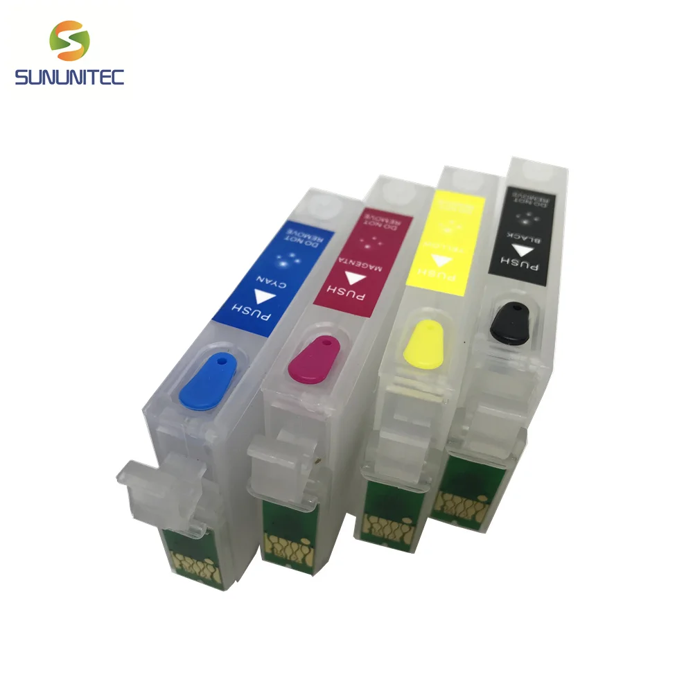 4 вида цветов/набор T1351 T1332 T1333 T1334 многоразовый картридж для принтера EPSON Stylus T25 TX123
