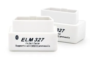 

On Sale! Single pcb Board MINI ELM327 Bluetooth OBD2 V2.1 White Smart Car Diagnostic Interface ELM 327 compatible Scan Tool