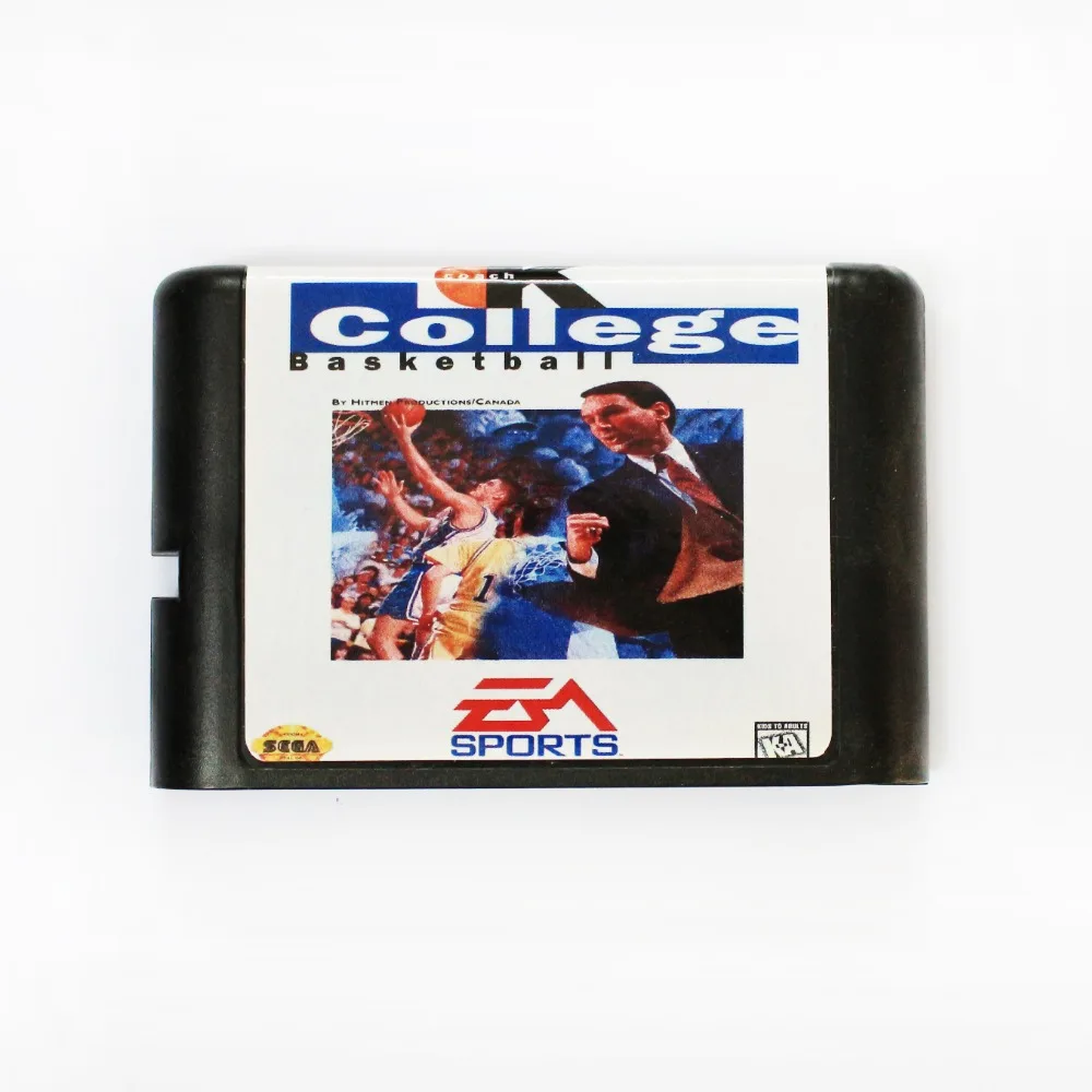 

Coach K College Basketball 16 bit MD Game Card For Sega Mega Drive For SEGA Genesis