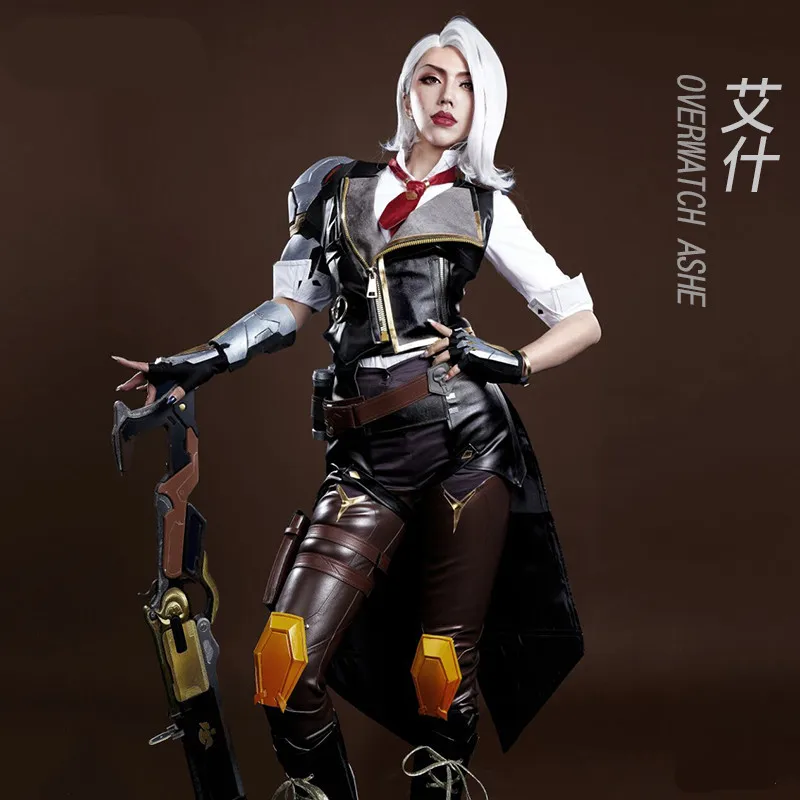 

OW Ashe cosplay costume Full Set new year costume gift coat shirt pants