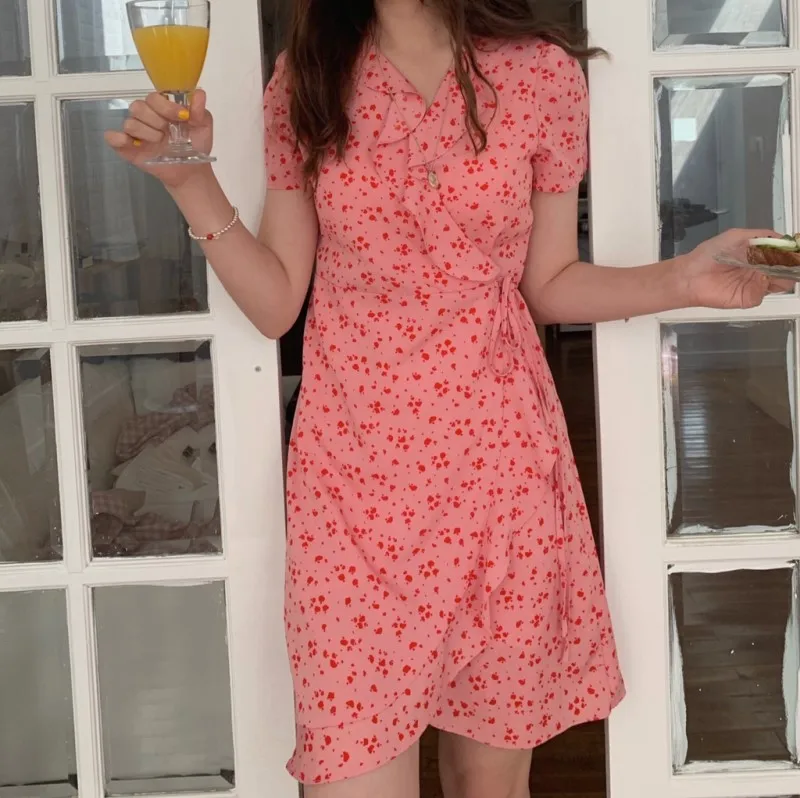 S XLsummer/платье 2019 года модное милое мини платье в Корейском стиле для девочек