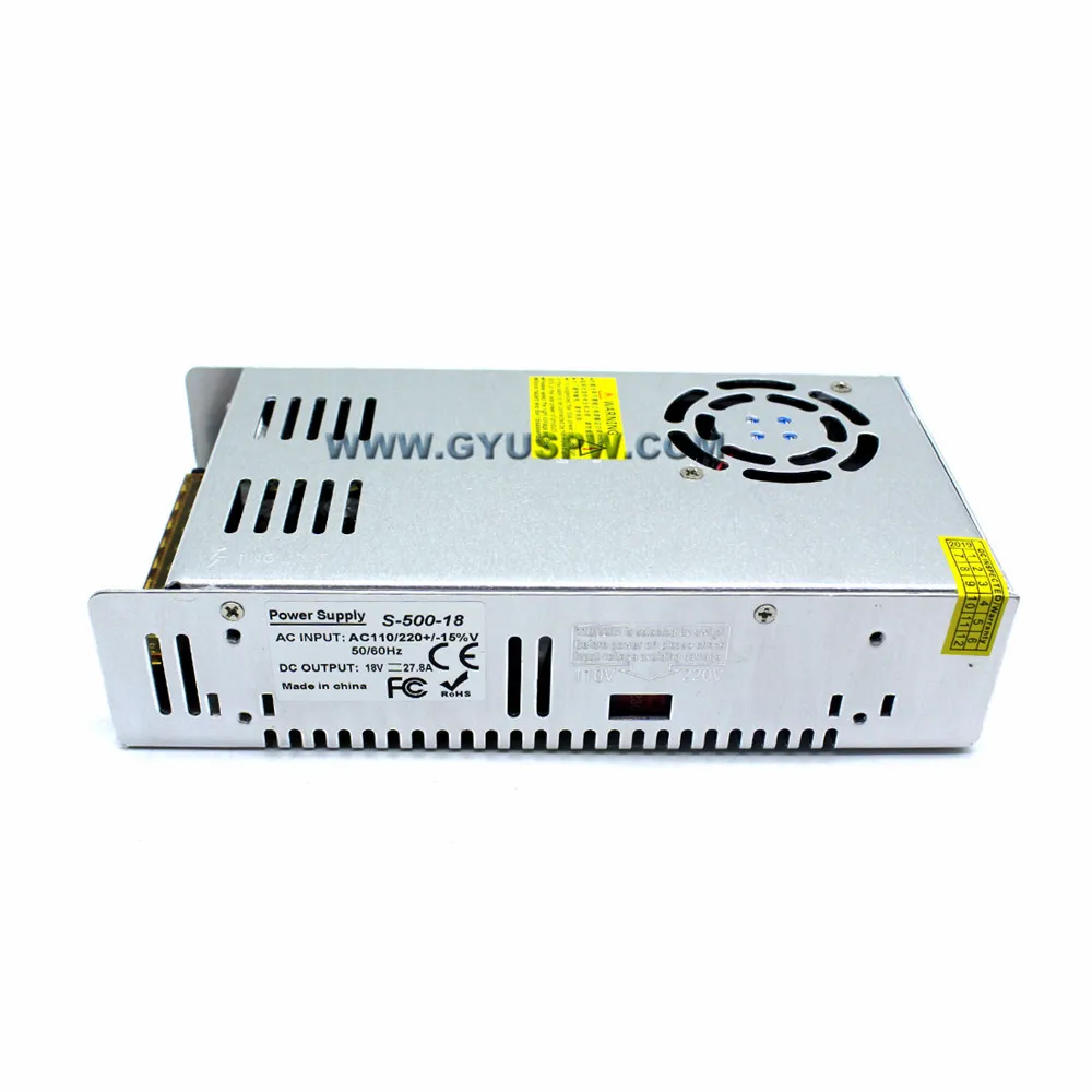 DC блок питания 18 в 27,8a 500 Вт переключатель трансформатор драйвера AC110V 220 В к DC18V адаптер питания для светодиодной ленты Лампа CNC CCTV шаговый