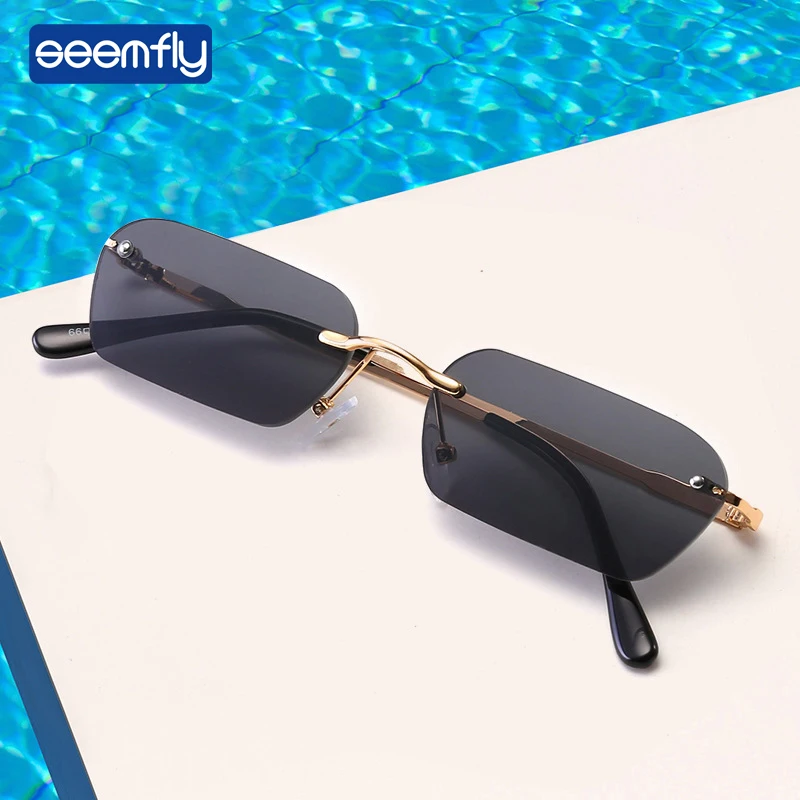 

Seemfly Square Shade For women Fashion Sunglasses Brand Vintage Retro Street Snap Sun Glasses UV400 Male Female Sunglasses Sexy
