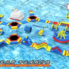 Китай школа плавательный бассейн надувной loating аквапарк игры плавающий остров
