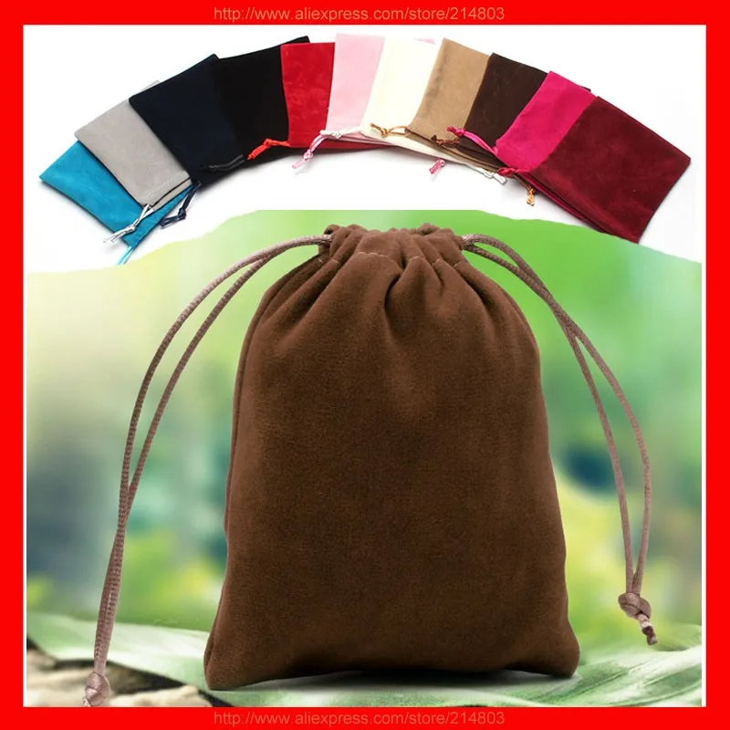 coffee velvet bag
