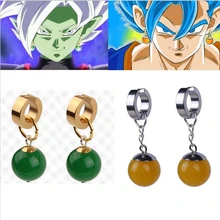 Супер Dragon Ball-Z Black Son Goku Zamasu Vegetto серьги для ушей подарок оружие опора