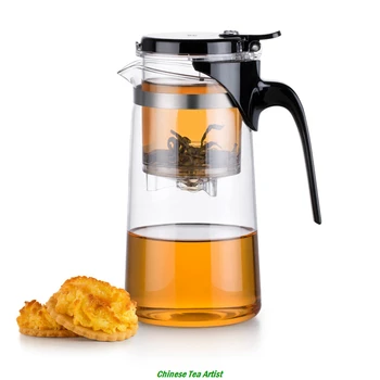 

Durable Heat Resistant Borosilicate Glass Teapot with Infuser&Lid 750ml, Tea Maker for Simplified Tea Ceremony