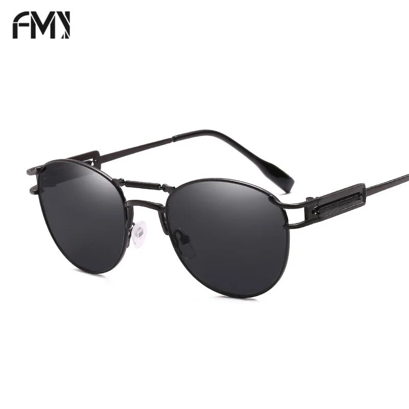 FMY Men's Pilot Sunglasses Brand Designer Polarized Male Sun Glasses Vintage Spring Leg Driving