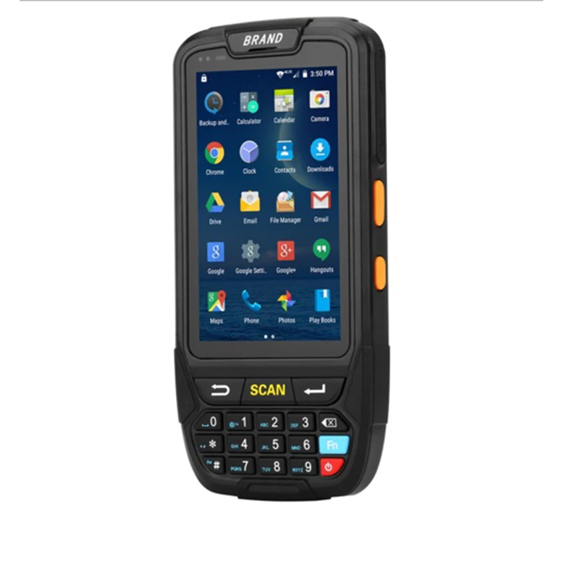الروبوت 7.0 PDA محطة pos المحمولة 4G اللمس شاشة 1D 2D الباركود ماسحة لاسلكية Wifi بلوتوث GPS قارئ شفرة التّعرّف