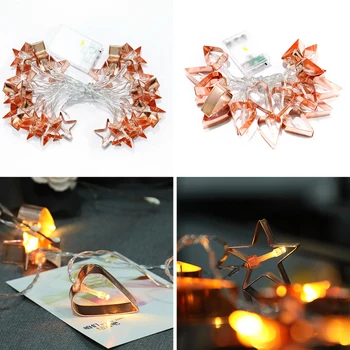 

1.5M LED Decoration Lights Copper Star String Lights LED Fairy Lights Christmas Wedding Holiday Lamp Festival Light