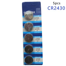 Centechia Лидер продаж 5 шт. 3V литиевая клетки Кнопка Батарея CR2430 DL2430 BR2430 ECR2430 KL2430 EE6229