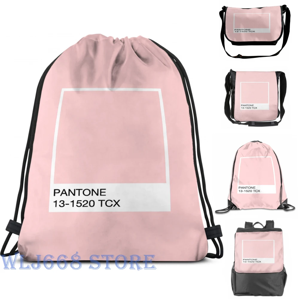 Забавные графические сумки с принтом через плечо женские Pantone-Rose кварцевые рюкзак на одно плечо для путешествий для мужчин спортивная сумка