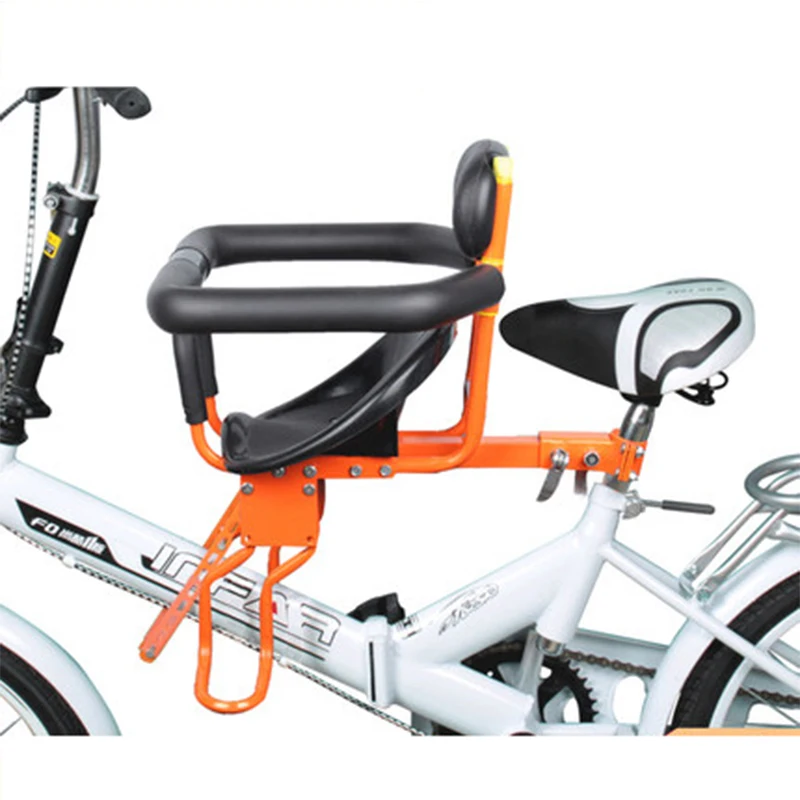 Front Seat Mat Children Bike Seats Stainless Steel Plastic Mountain Road Folding Electric Bike Safety Chair For Kids Boy Girl Front Seat Mat Children Bike Seats Stainless Steel Plastic Mountain Road Folding Electric Bike Safety Chair For Kids Boy Girl