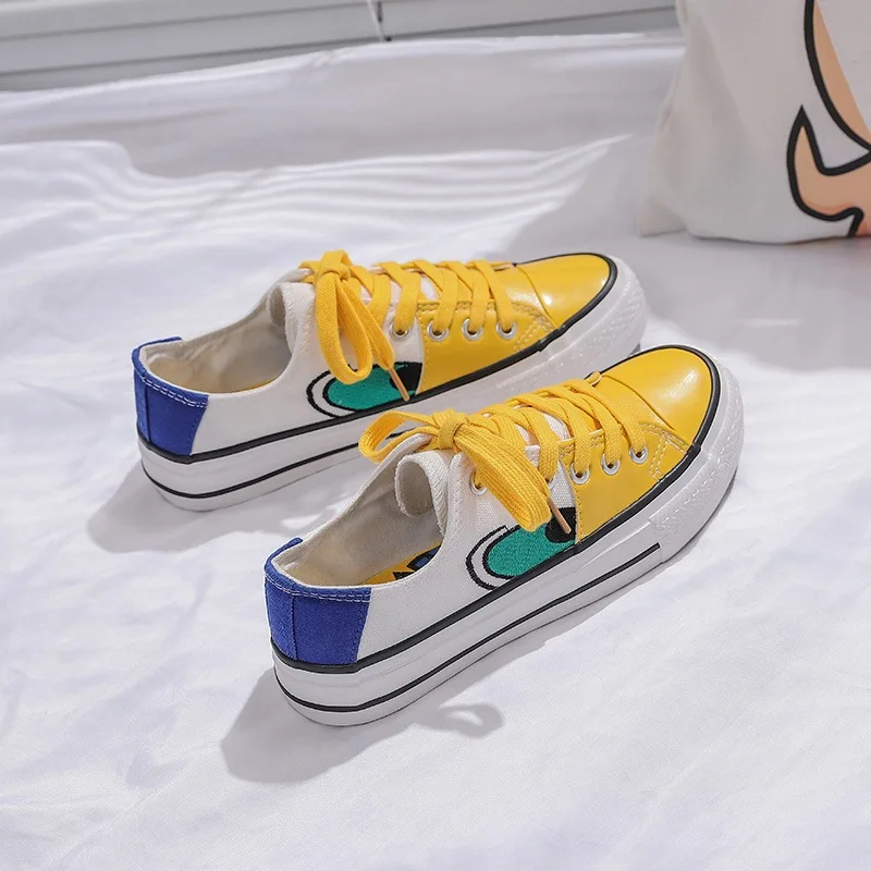 

Fashion Women Sneakers Canvas Casual Shoes Female Summer Canvas Shoes Trainers Lace Up Ladies Basket Femme Stars Tenis Feminino