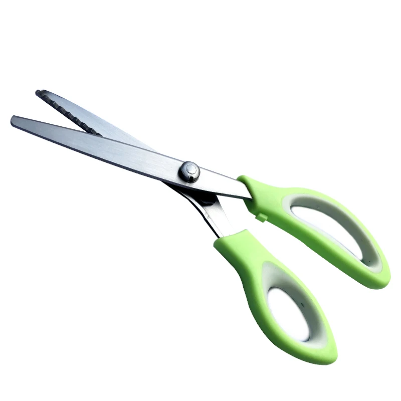 

1pc Pinking Shears Zigzag Cutting Tool Dressmaking Handmade Tooth Scissors Triangle Lace DIY Fabric Crafts Tailor Scissors