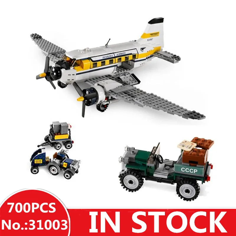 

IN STOCK LEPIN 31003 700Pcs Peril in Peru Indiana Jones Kingdom of the Crystal Skull Building Blocks Bricks Toys Compatible 7628