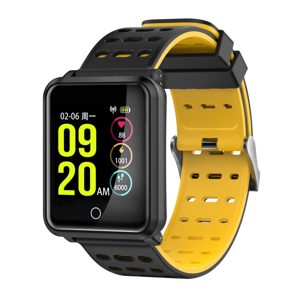 

1.3" IPS Color Screen Smart Wrist Band Bluetooth Watch IP68 Waterproof Message Push Blood Pressure Heart Rate Monitor