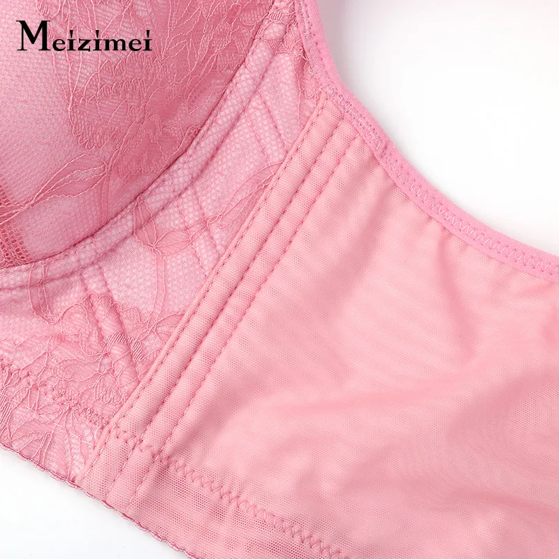 Meizimei full cup minimizer bra plus size cotton bra crop top women underwear floral lace brassiere femme sexy lingerie X8839 Meizimei full cup minimizer bra plus size cotton bra crop top women underwear floral lace brassiere femme sexy lingerie X8839
