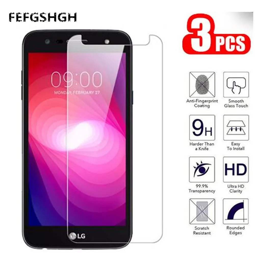 

2.5D 9H Tempered Glass For LG X Power 2 Screen Protector Glass For LG X Power2 M320 M320N Protective Film Glass