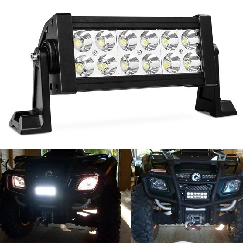

Jiawen Car-styling 36W LED Car Work Light Bar 6.2 Inch Square Flood Beam for Jeep Offroad ATV Truck SUV Boat DC12~24V