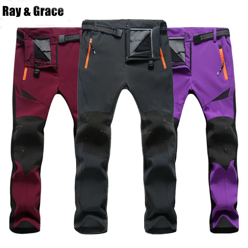 RAY gracia de los hombres de invierno pantalones impermeables de senderismo al aire libre pantalones de escalada esquí Trekking Softshell pantalones de viaje RAY gracia de los hombres de invierno pantalones impermeables de senderismo al aire libre pantalones de escalada esquí Trekking Softshell pantalones de viaje