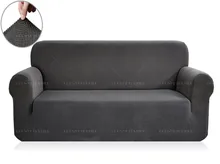 Salon Jacquard Contrôles 3-siège Housse De Canapé Polyester Spandex Tissu Canapé Couverture Lavable Canapé Housse Plaine Ensemble Canapé Couvre