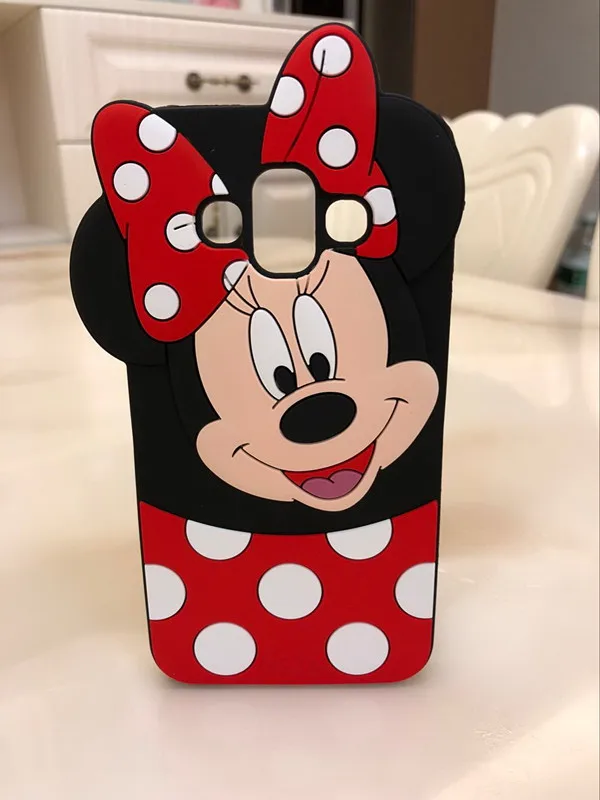 

3D Cartoon Minnie soft Silicone Phone Case For Samsung Galaxy J7 Duo Case Funda for Galaxy J7 Duo 2018 J720F