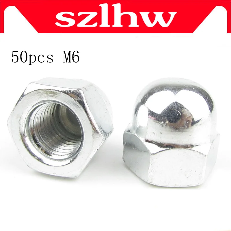 Factory sales 50pcs/lot Metric M6 304 Stailess Steel Acorn Nuts Hex