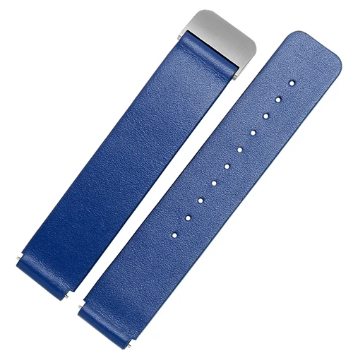 Горячая Распродажа, синий фиолетовый кожаный ремешок, подходит для huawei B3, сменный Браслет из натуральной кожи, пряжка, Смарт часы, аксессуары - Цвет ремешка: Blue