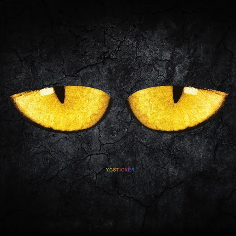 

high quality 3M vehicle stickers personalized cat eyes graphics car tail refective decal sticker vinyl wrap with self adhesive