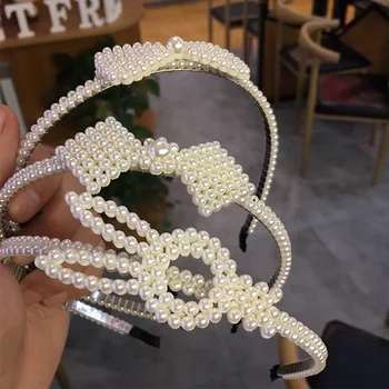 

Kids Pearl Hair Clip Cute Girls Pearl Design Headband Women Headwear Fashion Apparel Photography Prop Party Gift