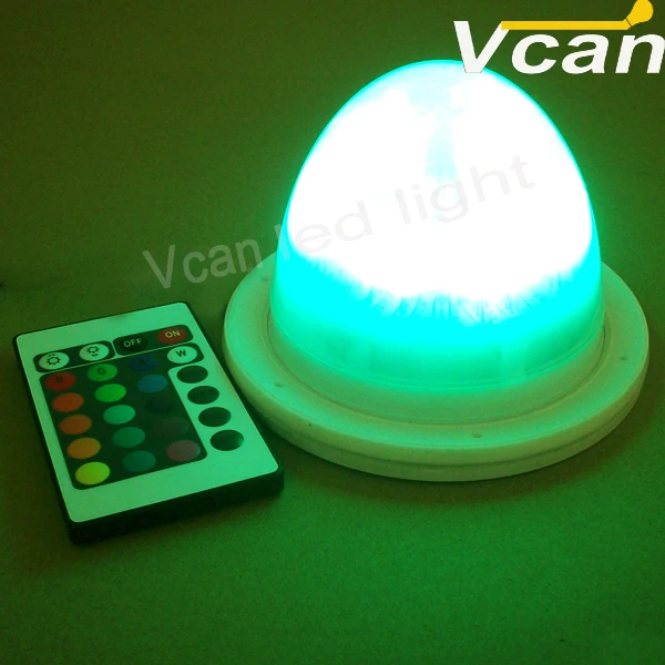 

10PCS FAST Free Shipping Super bright cordless battery LED color changing light rechargeable with remote control