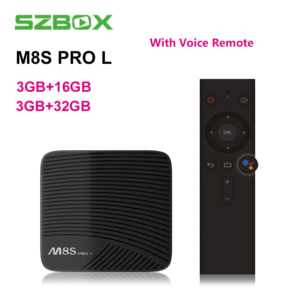 

MECOOL M8S PRO L 4K TV BOX Android 7.1 Amlogic S912 HD Smart TV BOX 3G RAM Bluetooth Set Top Box with Voice Control Media Player