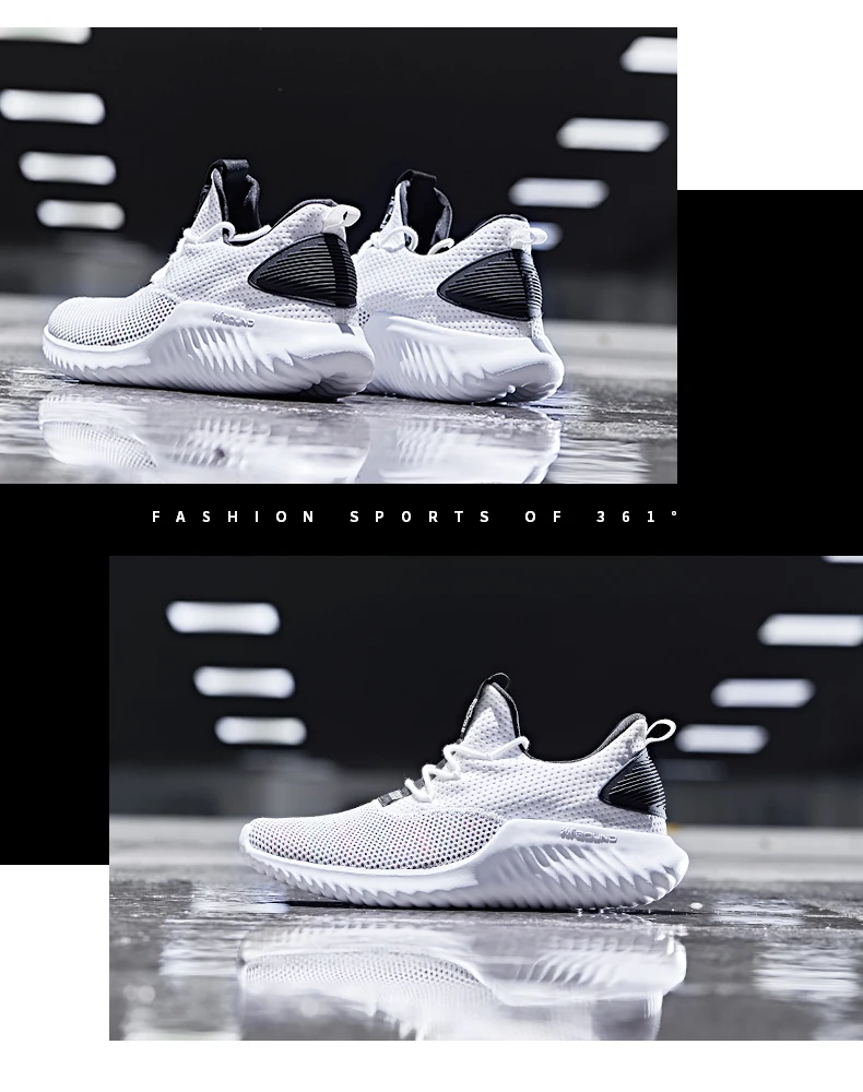 

361 sports shoes men 2018 autumn 361 degrees woven soft bottom non-slip casual shoes 361 men's sports shoes