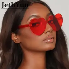Винтажные Солнцезащитные очки с красным сердцем, женские брендовые дизайнерские цельные солнцезащитные очки, милые сексуальные солнцезащитные очки кошачий глаз, женские солнцезащитные очки