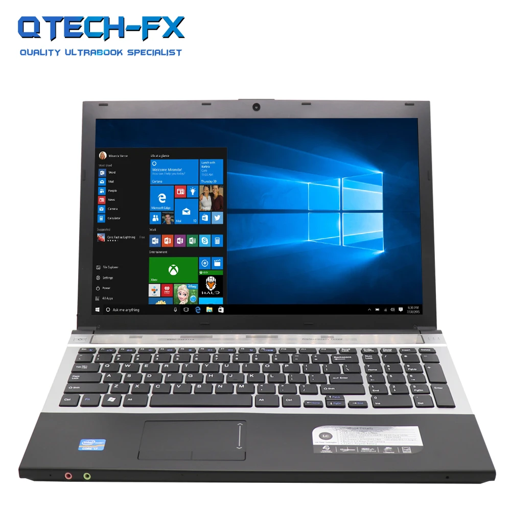 15," игровой ноутбук i7 8 ГБ ОЗУ SSD 512 ГБ 256 ГБ 128G большой ноутбук ПК DVD металлический бизнес AZERTY итальянская испанская Русская клавиатура