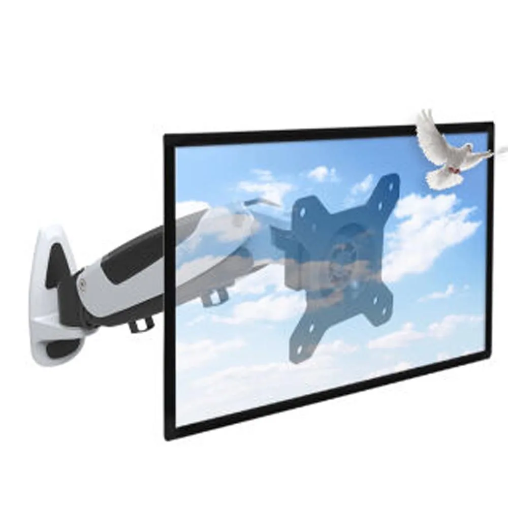 

HONGHUA 13"-42" Gas Spring LCD LED TV Wall Mount Monitor Holder Ergonomical Pneumatic arm Loading 9-20kgs