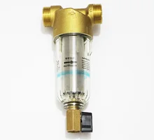 1 Inch Copper Port Cleaner Filter Household Whole House Water Filter Pipes Central Water Purifier Descaling 1 2 copper pre water filter reverse washing household for silicon phosphorus water filter crystal central water purification