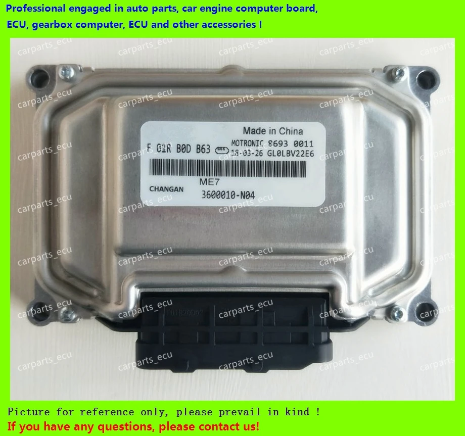 

For car engine computer board/ME7.8.8/ME17 ECU/Electronic Control Unit/Changan/F01R00DB63 3601010-D05-A/F01RB0DB63 3600010-N04