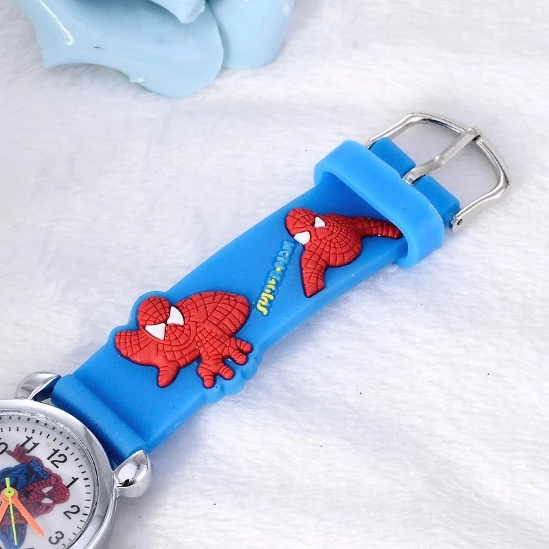Лидер продаж Модные Человек-паук часы детские часы милый мультфильм Дети Прохладный 3d резиновые кварцевые часы relogio час подарок