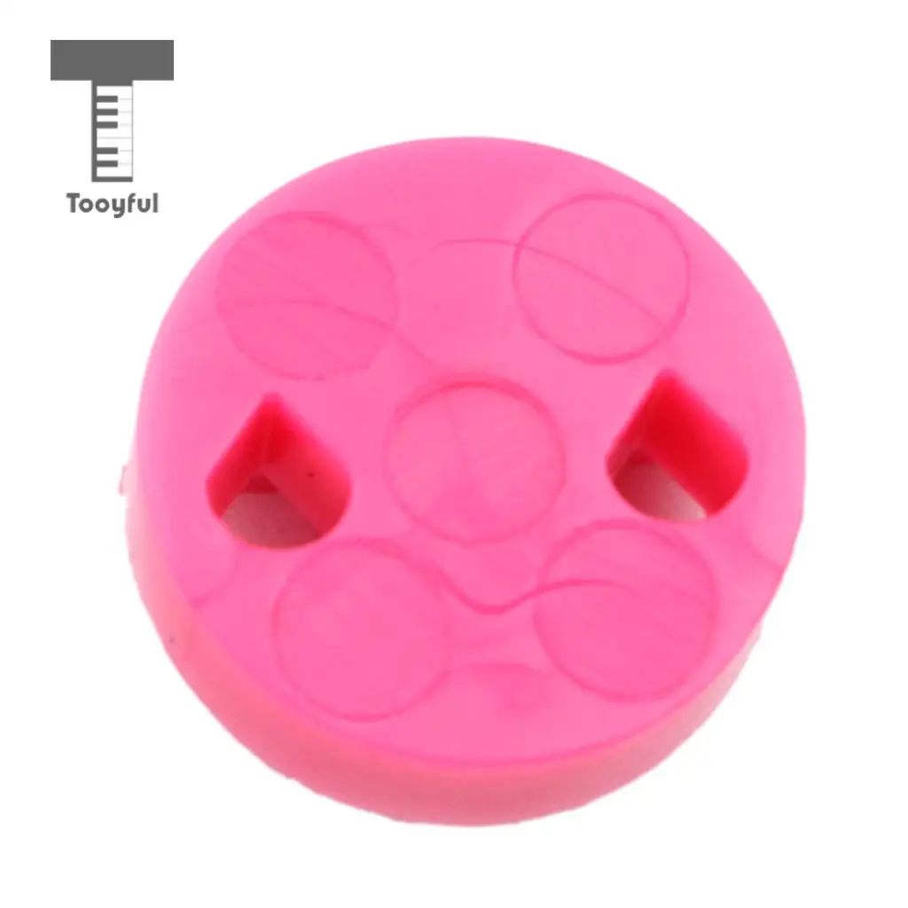 Tooyful Durable Rubber Violin Mute Sordine Silencer Pink DIY String Instrument Accessory for Violinist Beginner