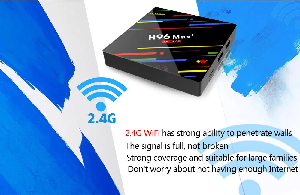 H96 MAX Plus Android 8,1 smart tv Box 4 Гб ram 64 Гб rom телеприставка RK3328 2,4G/5G Wifi 4K H.265 BT4.0 медиаплеер pk h96 T9