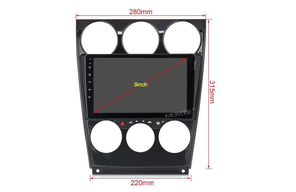 Flash Deal TDA7851 4G lte Android 7.1 Car DVD Player GPS navigation for Mazda 6 2006-2015 Mazd6 with WIFI BT radio DAB+ 2+16G free shipping 2