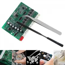 2 шт./лот 1,0 мм гнущийся, прочный пинцет из нержавеющей стали изогнутый прецизионный электронный инструмент для ремонта с DIY модельным полировочным напильником