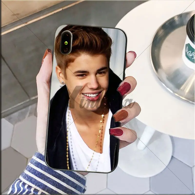 Popular Singer Justin bieber Soft Silicone TPU Phone Cover for Apple iPhone 8 7 6 6S Plus X XS MAX 5 5S SE XR Cover