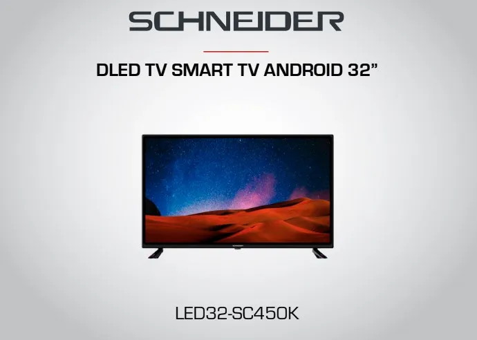 DLED телевизор SMART TV ANDROID 32 ”SC450K черный