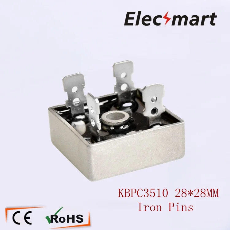 Железный Pin 28*28 KBPC3510 35A 1000V металлический чехол один этапа мост выпрямительный